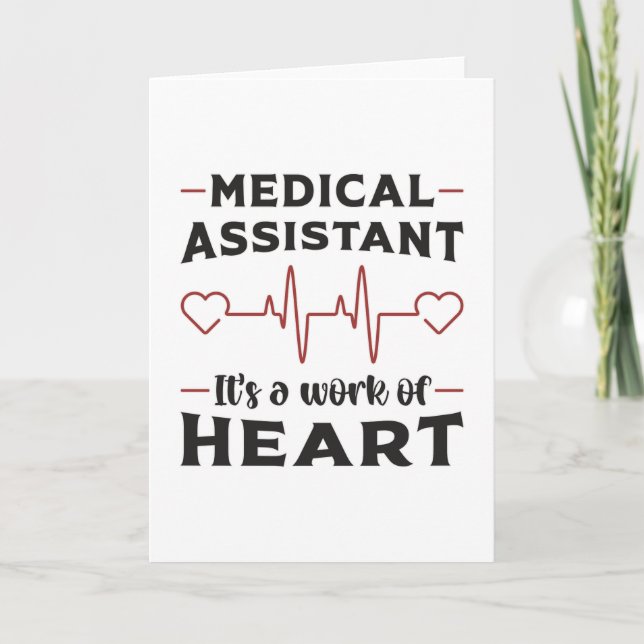 Carte Assistant Médicale Médecine cardiaque (Devant)
