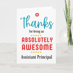 Carte Assistant Merci Principal, Merci À Votre Super
