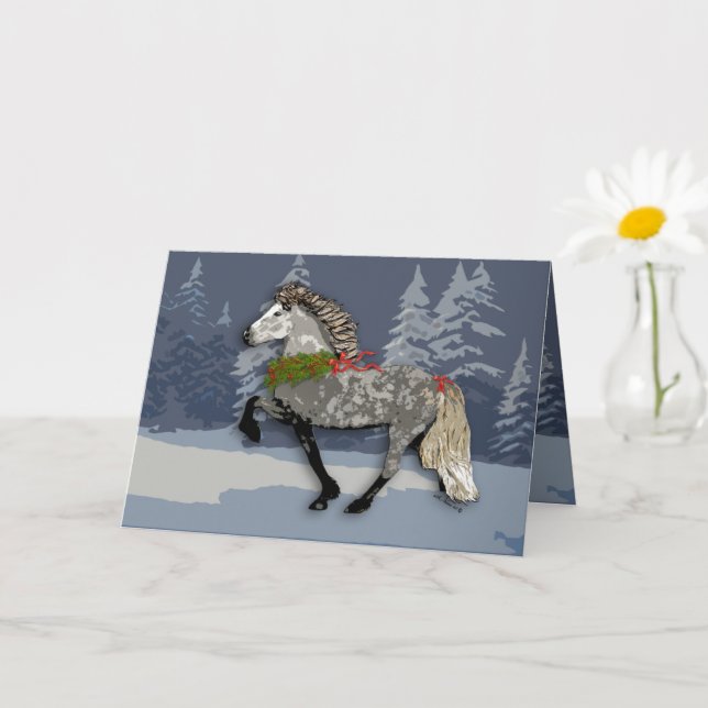 Carte Astrid pour les fêtes (Petite plante)