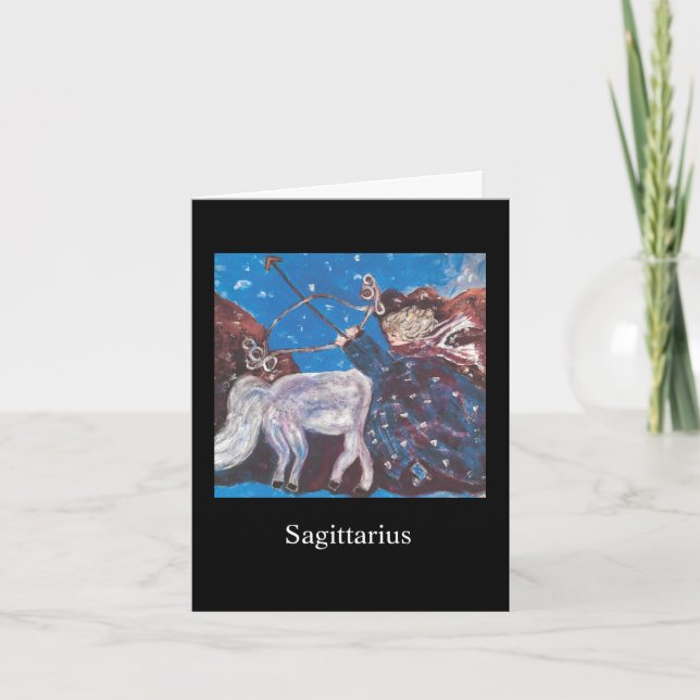 Carte Astrologie Horoscope Sagittarius (Devant)