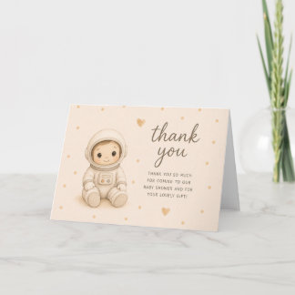 Carte Astronaut Baby Shower Thank You