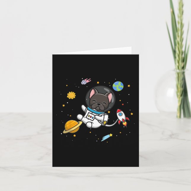 Carte Astronaute français de Bulldog (Devant)