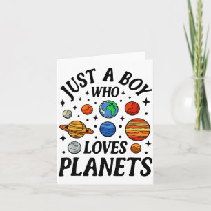 Carte Astronaute Juste Un Garçon Qui Aime Les Planètes S