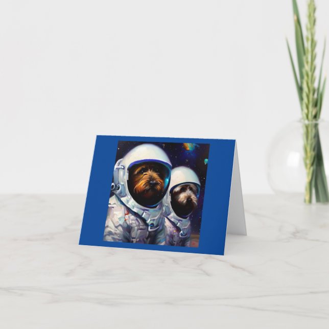 Carte Astronautes de chiens (Devant)