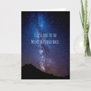 Carte Astronomy Milky Way and Back Anniversary Card