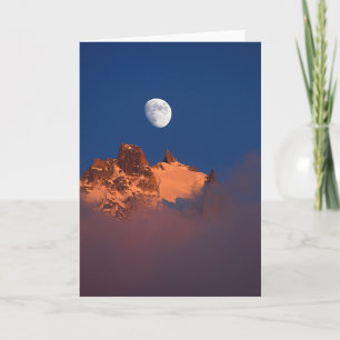 Carte At Sunrise   Aiguille Plan Chamonix, France