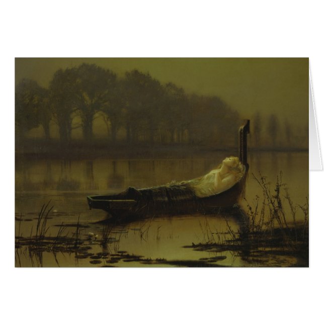 Carte Atkinson Grimshaw Lady of Shalott CC0536 (Devant horizontal)