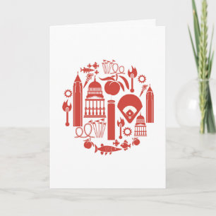Carte Atlanta Georgia Icons