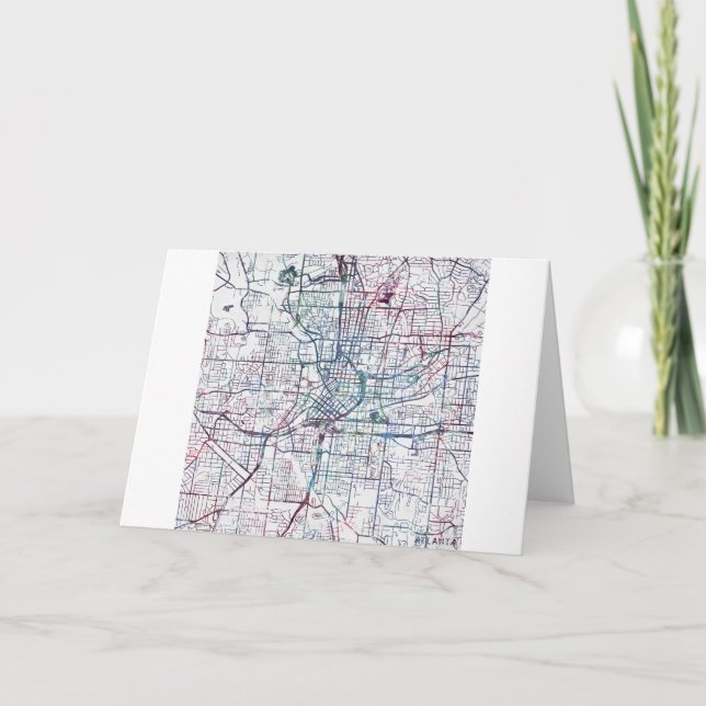 Carte atlanta map painting (Devant)