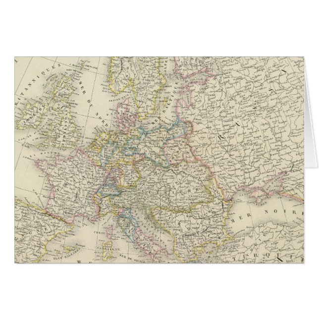 Carte Atlas de l'Europe (Devant horizontal)