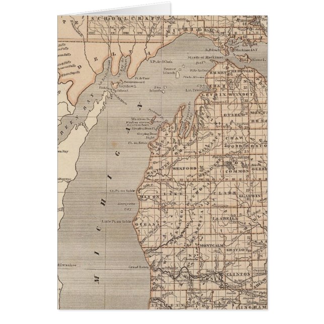 Carte Atlas du Michigan (Devant)