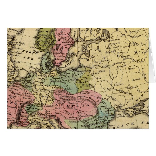 Carte Atlas Europe couleur main 2 (Devant horizontal)