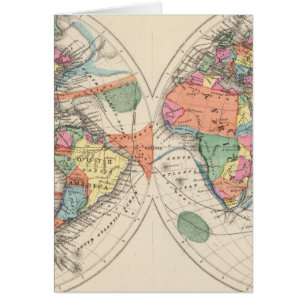 Carte Atlas mondial avec courants et alizés