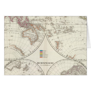 Carte Atlas Planiglob der Erde