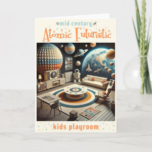 Carte Atomique Futuriste Espace Age Enfants Salle de jeu