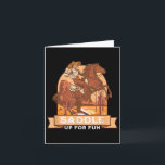 Carte Attachez votre ceinture pour le plaisir Cowboy Wes<br><div class="desc">Attachez votre ceinture pour le plaisir Cowboy Western Riding Humour</div>