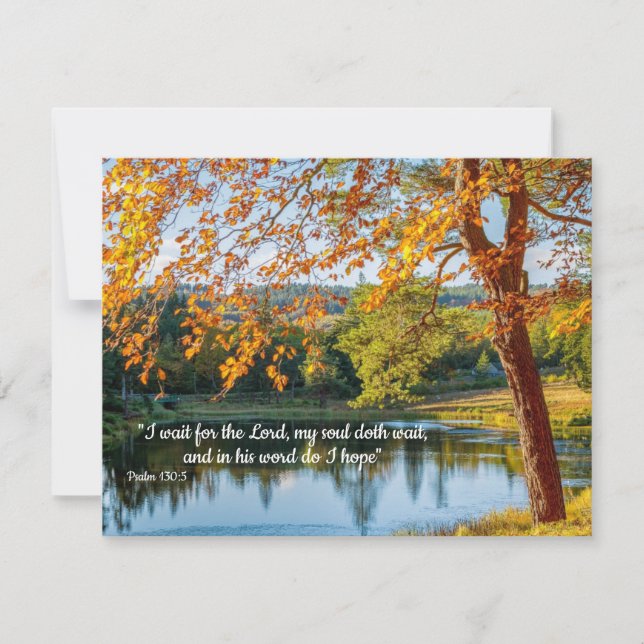 Carte Attendez le Seigneur, Espoir dans Sa Parole (Devant)