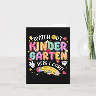 Carte Attention À La Maternelle Ici Je Reviens À L'École