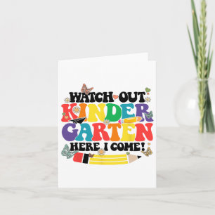 Carte Attention À La Maternelle Ici Je Reviens Kinder Po
