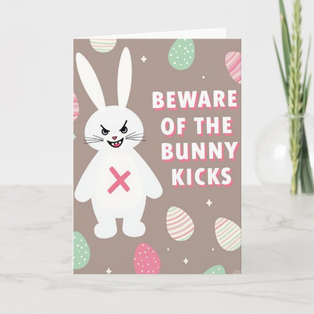 Carte Attention aux coups de lapin (Devant)