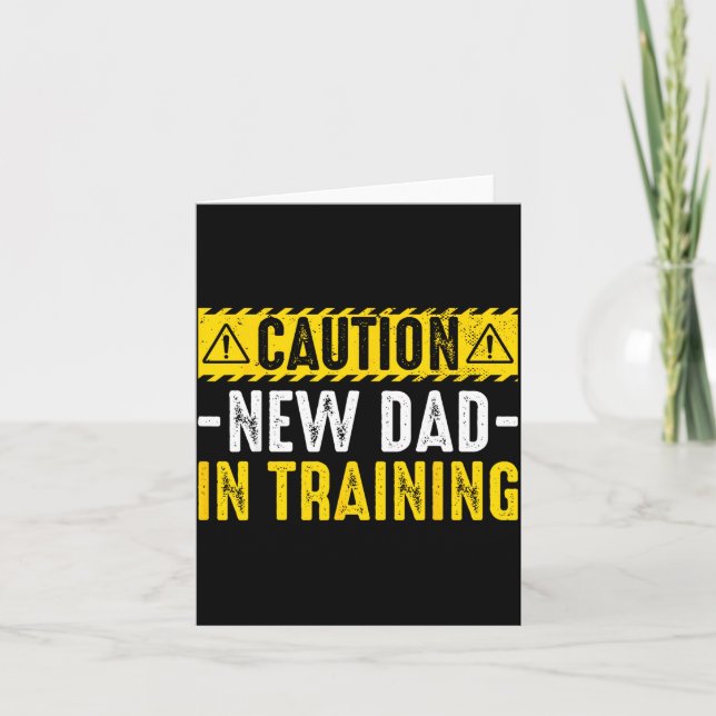 Carte Attention Nouveau Papa en Formation - Parenting Dr (Devant)
