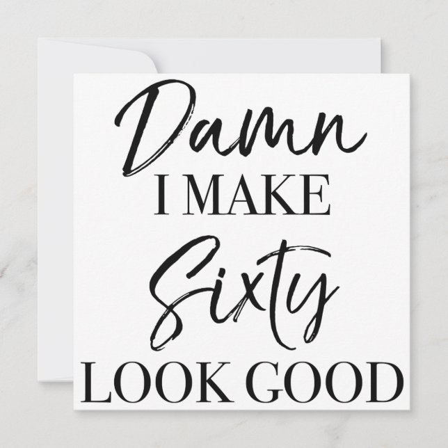 Carte Attitude 60e anniversaire (Devant)