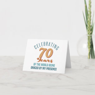 Carte Attitude de 70 ans pour une personne impertinente