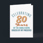 Carte Attitude de 80e anniversaire impertinente<br><div class="desc">Une idée-cadeau d'anniversaire drôle pour les femmes qui célèbrent un âge marquant et qui ont illuminé le monde de leur présence.</div>