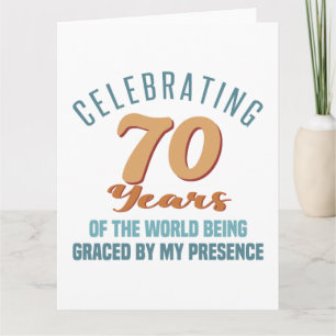 Carte Attitude fougueuse pour 70 ans