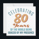 Carte Attitude fougueuse pour 80 ans<br><div class="desc">Un cadeau d'anniversaire drôle pour les femmes qui célèbrent un âge marquant et qui ont illuminé le monde de leur présence.</div>