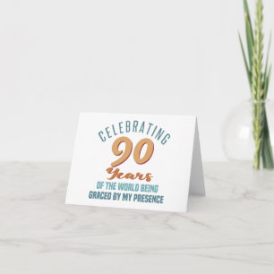 Carte Attitude fougueuse pour un 90e anniversaire