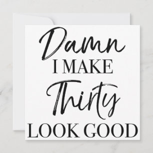 Carte Attitude pour 30e anniversaire