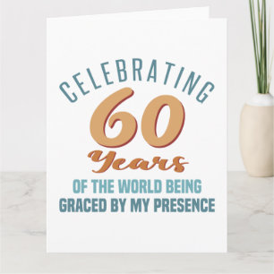 Carte Attitude pour 60e anniversaire impertinent