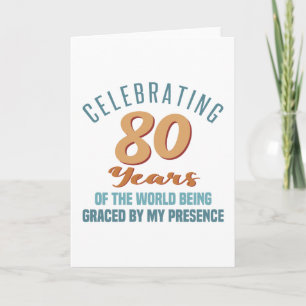 Carte Attitude sassy pour 80 ans
