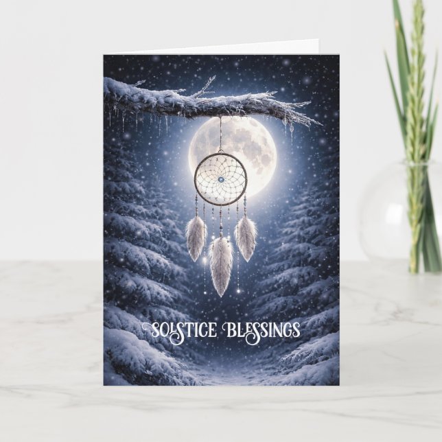 Carte Attrape-rêves amérindien de solstice d'hiver (Devant)