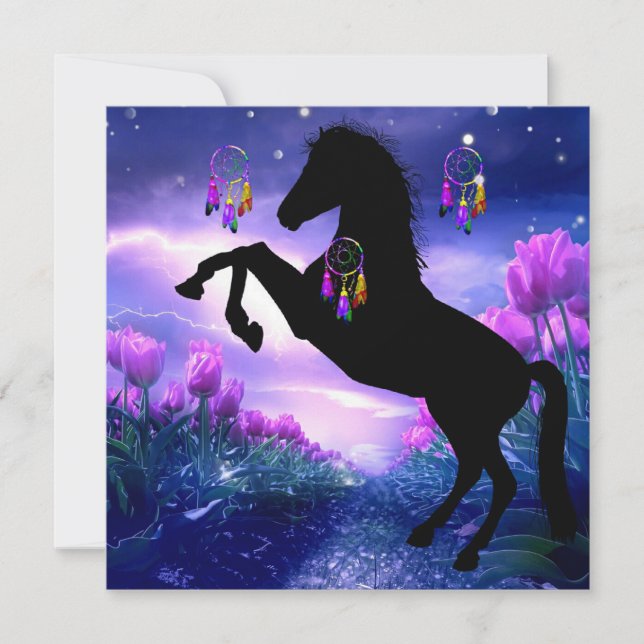 Carte Attrape-rêves de cheval (Devant)