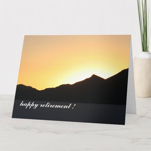 Carte au coucher du soleil grand (Devant)