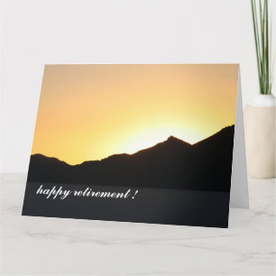 Carte au coucher du soleil grand