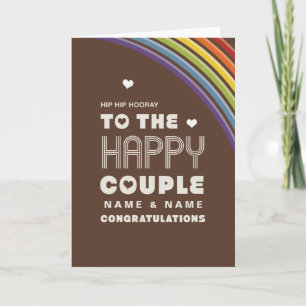 Carte Au couple heureux   Félicitations