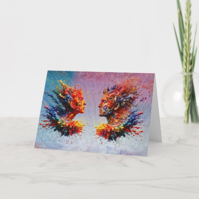 Carte Au début... (Devant)