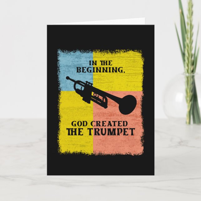 Carte Au Début, Dieu Créa La Trompette (Devant)