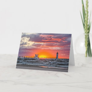 Carte Au début du coucher du soleil