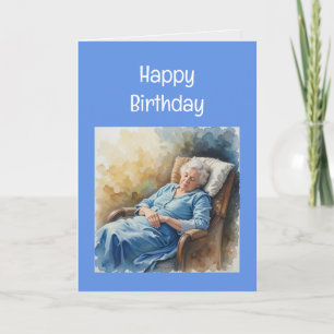 Carte Au-dessus de la colline, Anniversaire amusant