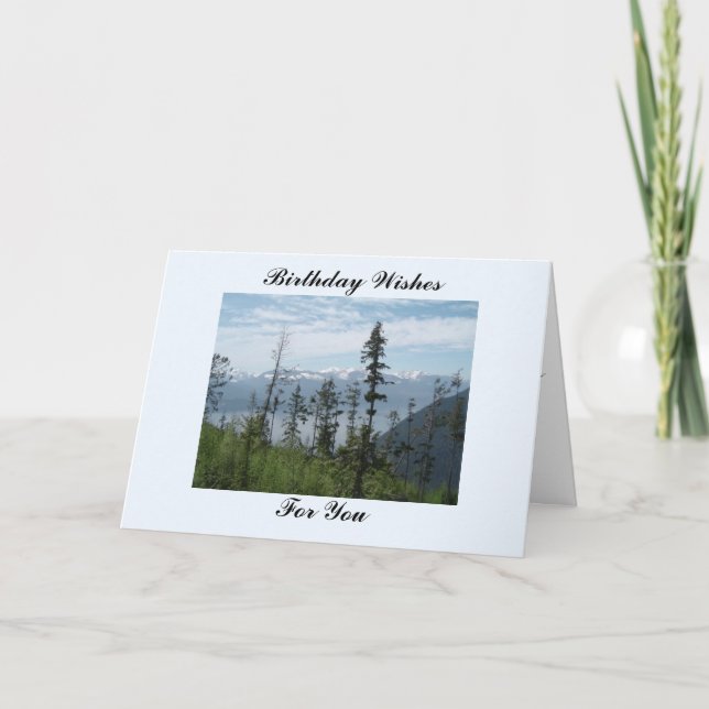 Carte Au-dessus des montagnes (Devant)