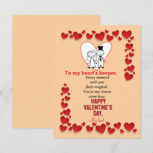 Carte Au gardien du cœur 