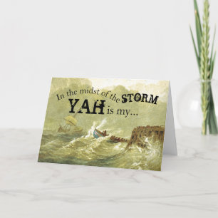 Carte Au milieu de l'encouragement de tempête