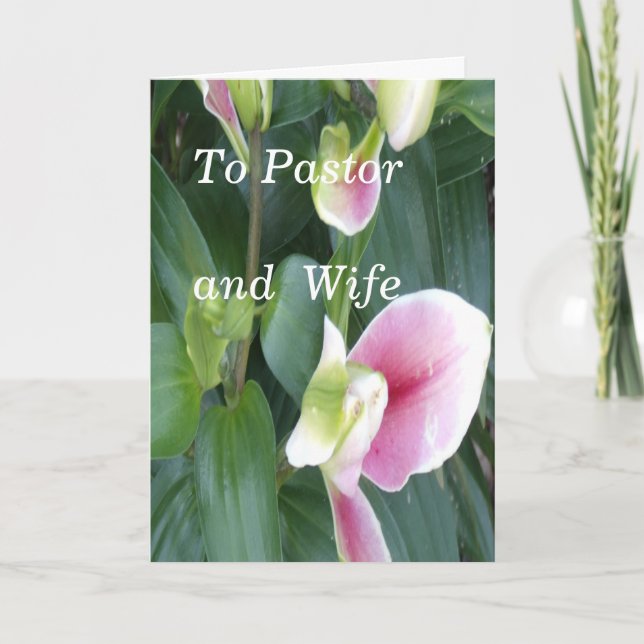 Carte Au pasteur et à la femme (Devant)