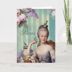 Cartes Marie Antoinette D Anniversaire Zazzle Fr