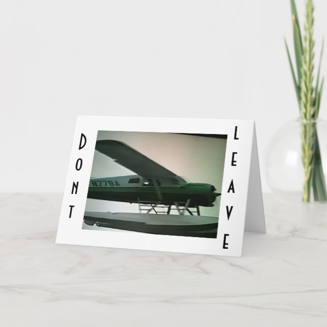 CARTE AU REVOIR ET BONNE CHANCE À VOUS=VOUS MANQUEREZ (Devant)