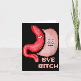 Carte Au revoir Funny Chirurgie de gaine gastrique Estom